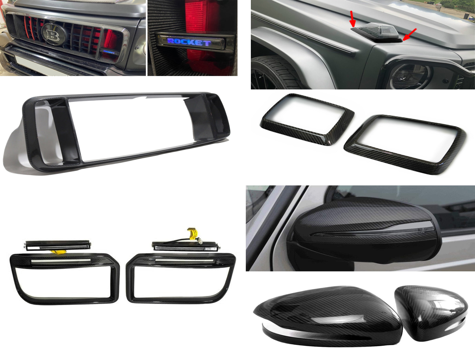 FULL BODY KIT Brabus Rocket G900 for Mercedes-Benz W463A W464 G Wagon 2019+